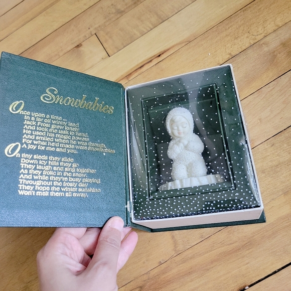 Vintage Department 56 Winter Tales "Now I Lay Me Down to Sleep" Snowbaby - Picture 9 of 9